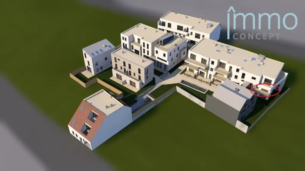 Neubau BJ 2022 - ruhige 3 Zimmer Balkonwohnung inkl. Tiefgaragenstellplatz - Toplage Zentrum Eisenstadt