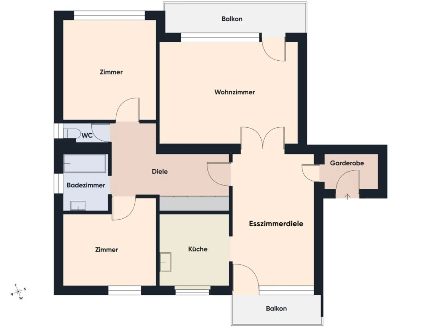 Grundriss ohne Maßstab