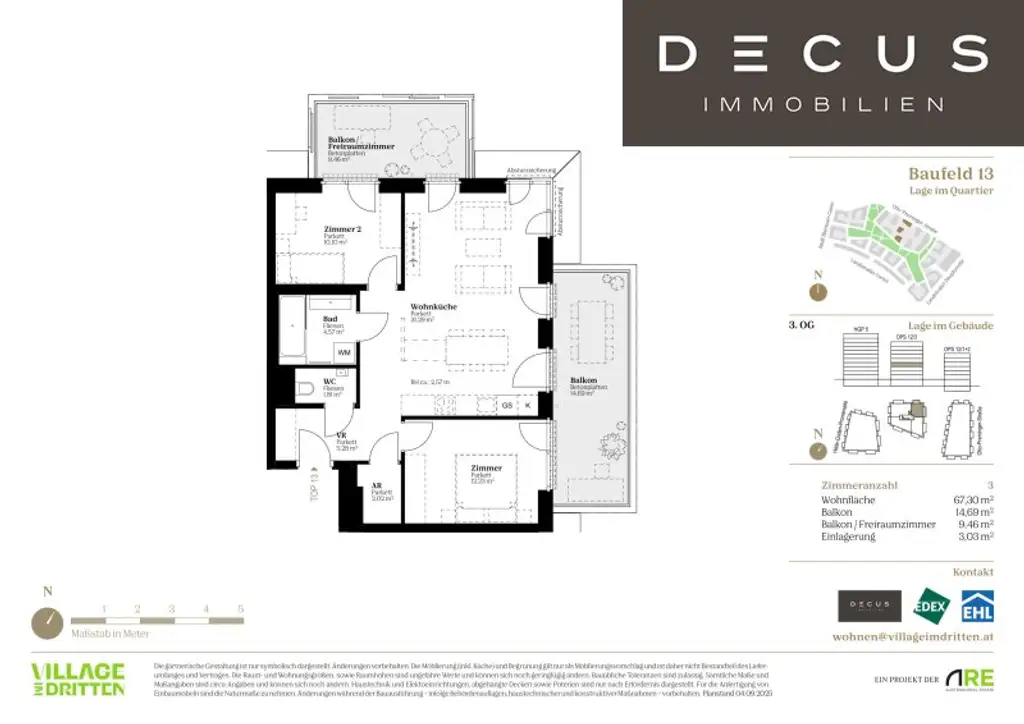 | DREI ZIMMER | EIGENNUTZER | URBAN DAHEIM | VILLAGE IM DRITTEN | BAUFELD 13 | FERTIGSTELLUNG 2027