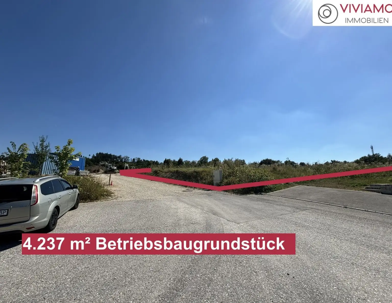 Gewidmetes Betriebsbaugrundstück ohne Bauzwang I Beste Sichtbarkeit auf die A8-Innkreisautobahn
