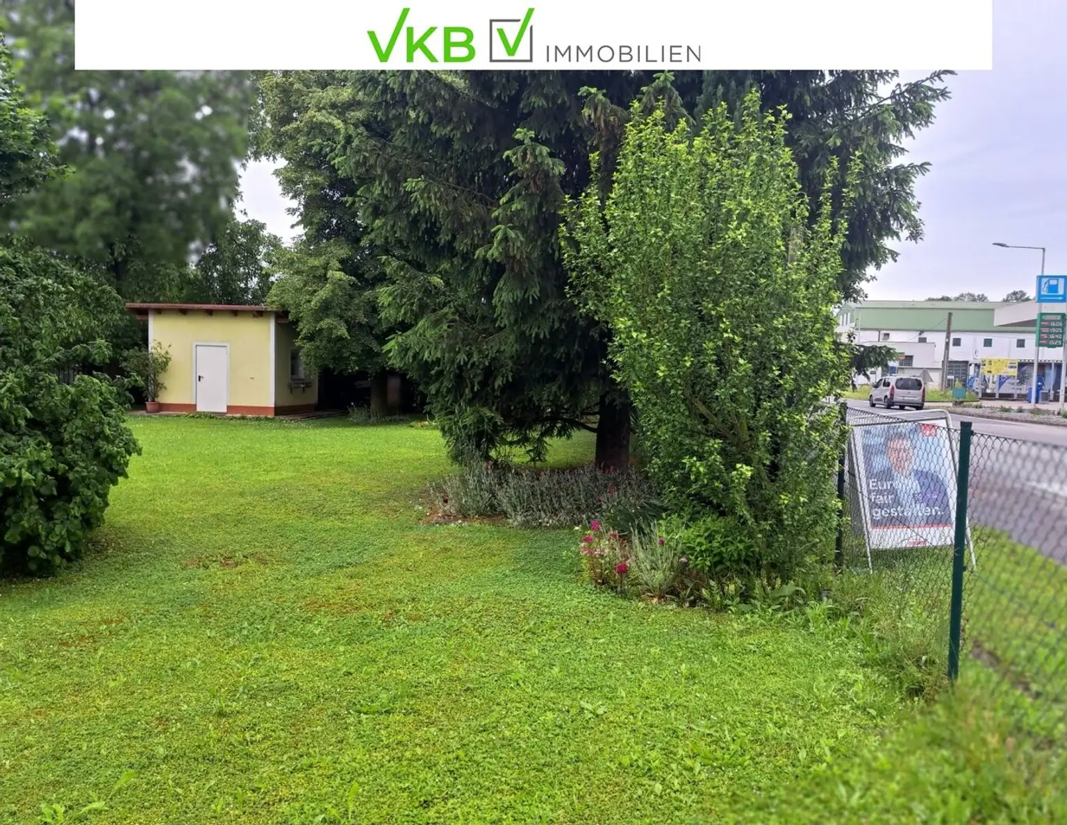 Preisreduktion !!! Baugrundstück mit gemauerter Gartenhütte in verkehrsgünstiger Lage direkt neben B1 vor Lambach