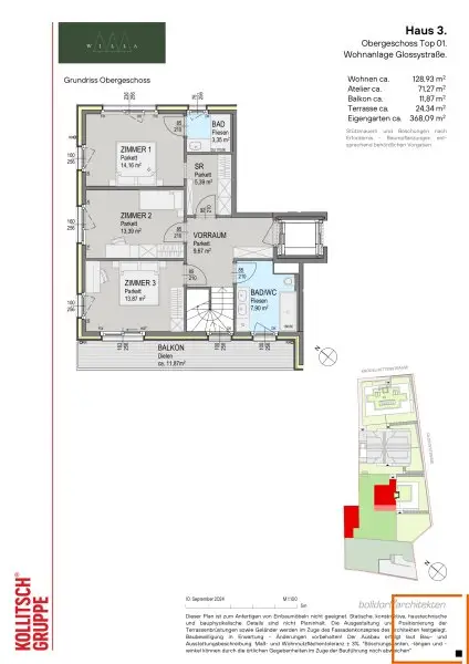 WaldWILLA - Gartenmaisonette mit Poolhaus