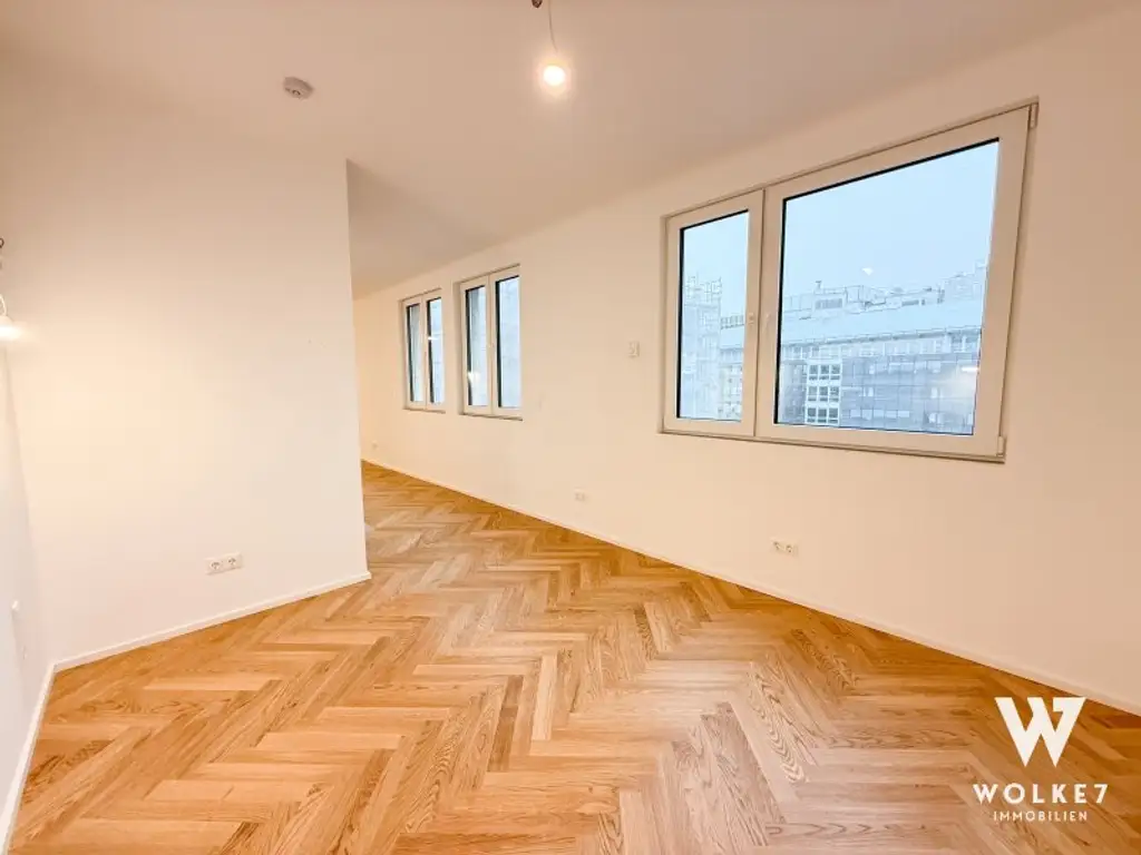 Stilvoll kernsanierte 2-Zimmer-Wohnung mit Stadtblick im 3. Bezirk Baumeisterqualität | Erstbezug nach Sanierung | 4. Liftstock | ca. 52 m²