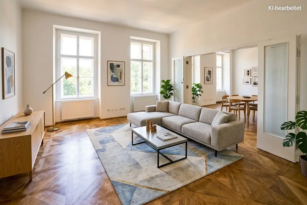 Zeitlose Eleganz im Herzen Wiens – Repräsentativer Altbau am Opernring | 150m², 3-Zimmer, Staatsoper-Blick