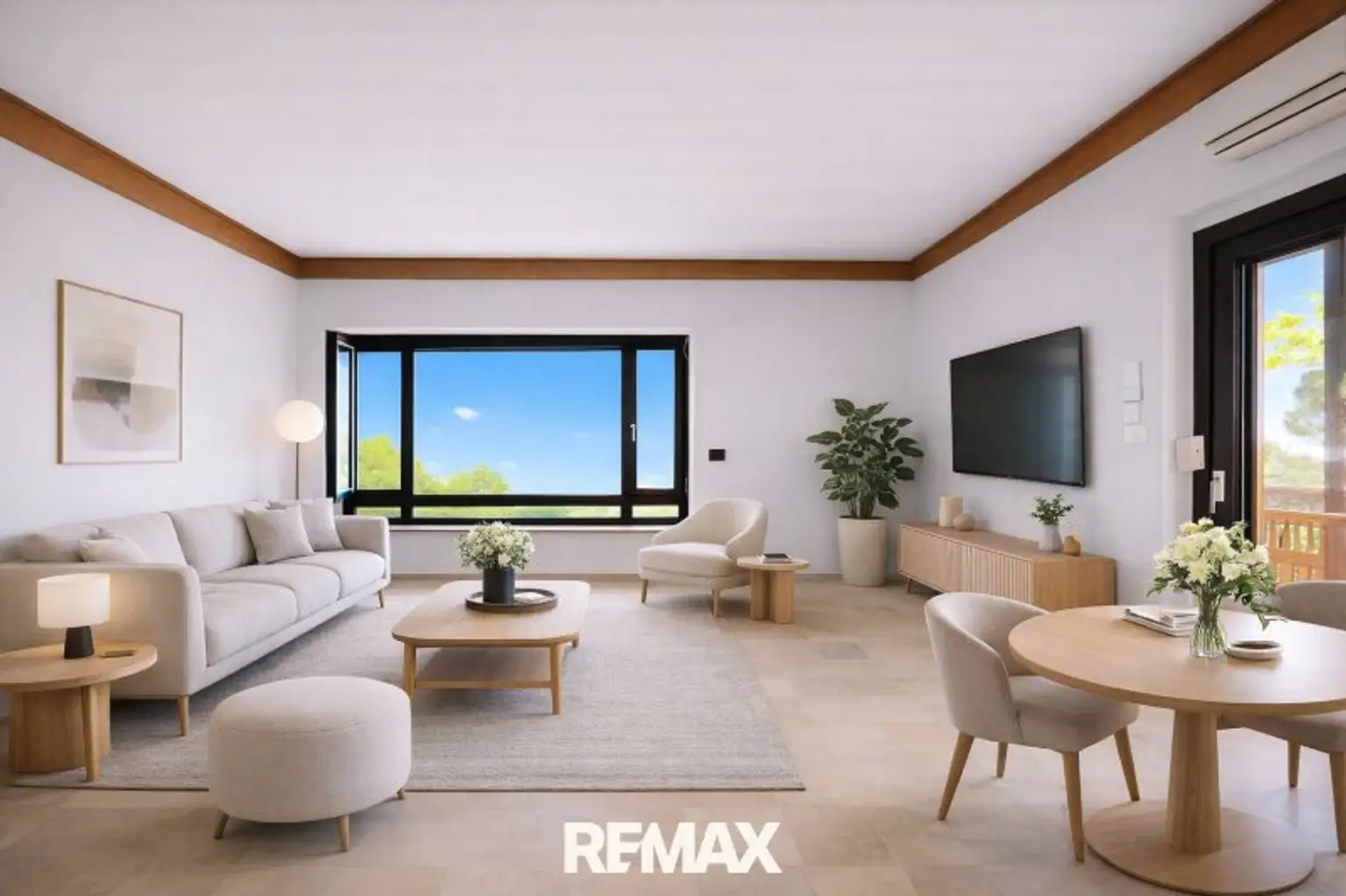 Wohnzimmer (virtuell eingerichtet)