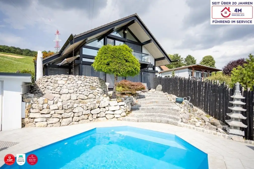 🏡 Exklusives HUF Architektenhaus in Maria Gugging! Anzahlung 450.000,00 Euro diskret & direkt vom Eigentümer finanzieren!