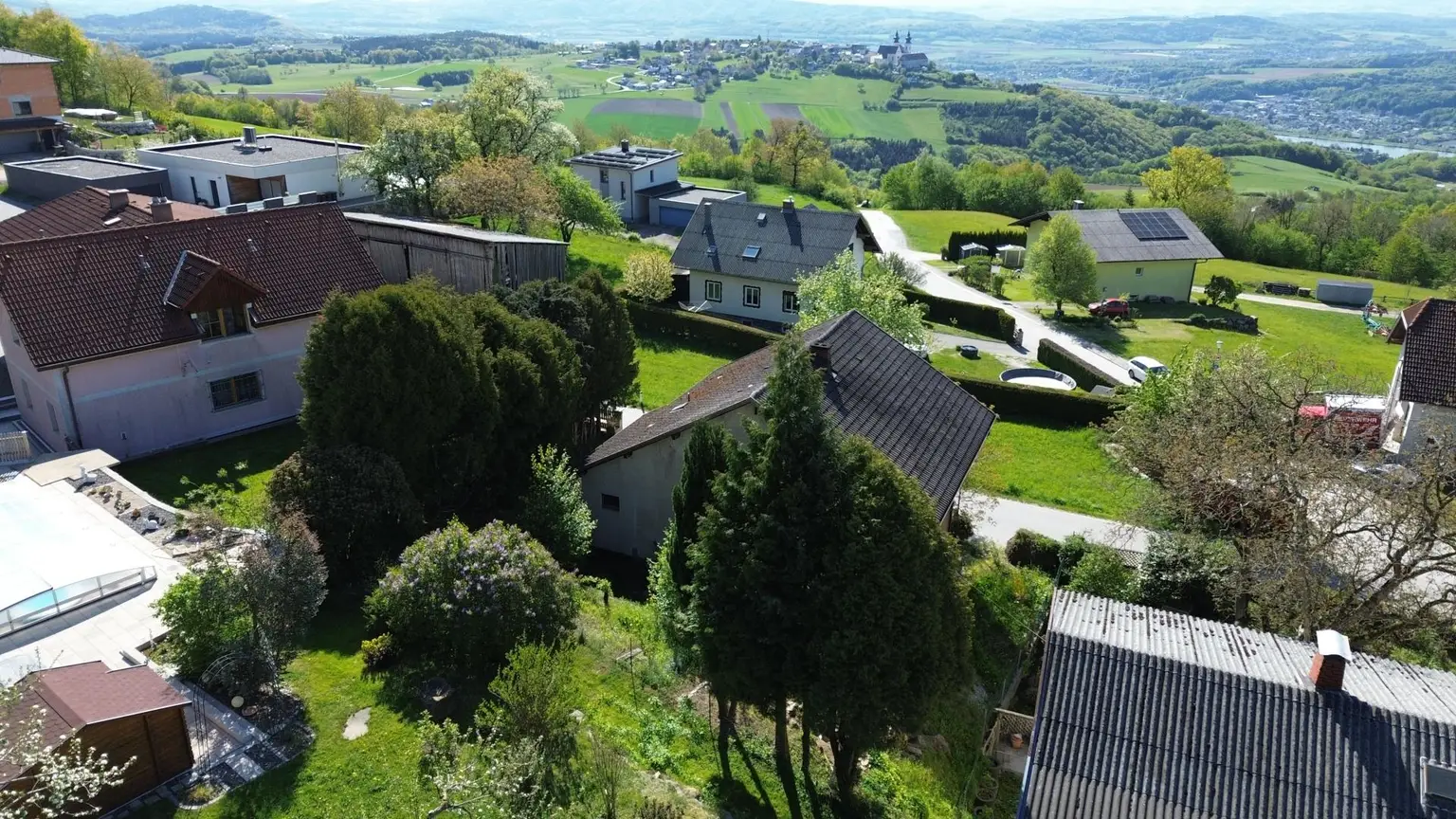 Blick von oben bis Maria Taferl