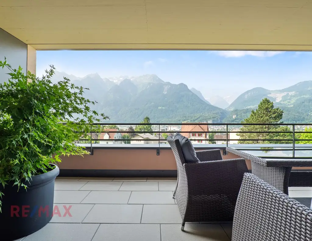 Exklusive Wohnung mit Panoramaausblick über Bludenz