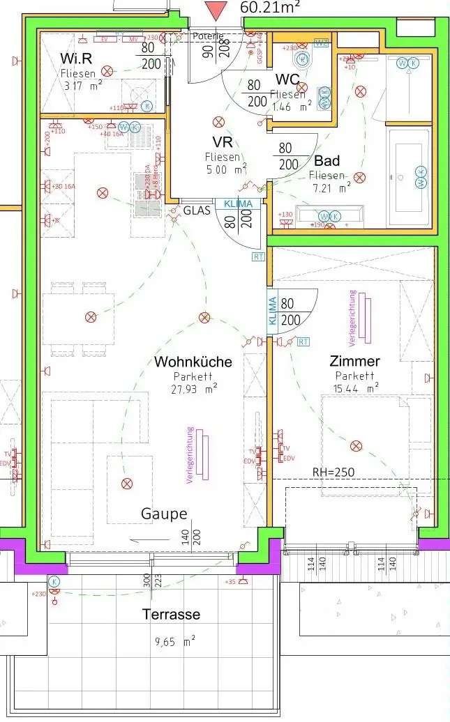 14. Eigentumswohnung Wien - Donaustadt - Grundriss