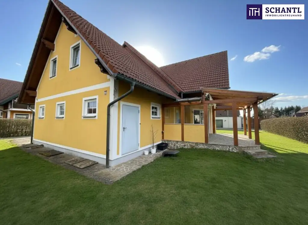 SONNENLAGE - Neuwertiges ca. 160m2 großes Traumhaus mit idyllischem Garten + Terrasse, 2 Garagen & Top-Ausstattung in Ruhelage