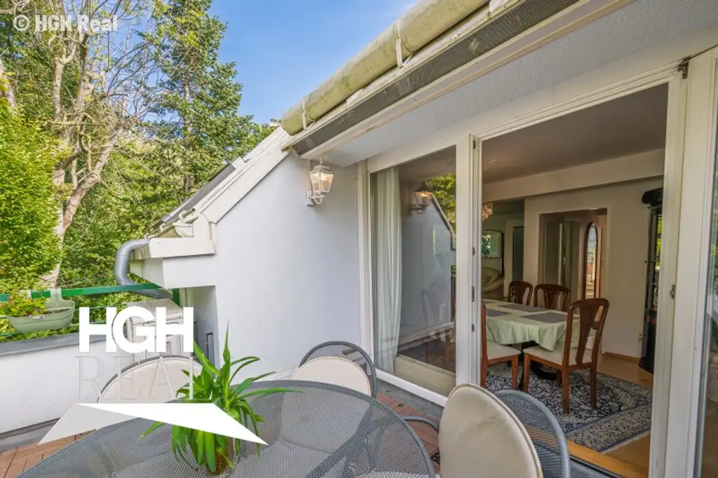 1190 Wien Döbling Lichtdurchflutete 5-Zimmer Dachgeschoß-Maisonette mit Panoramaterrassen und zwei Garagenplätzen