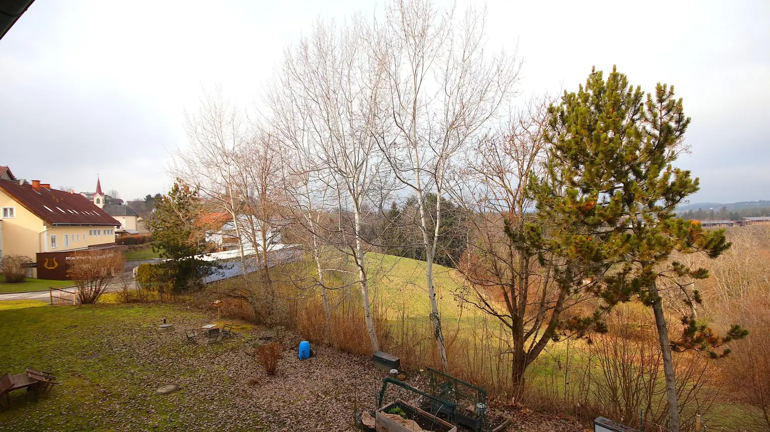 Aussicht i.d. Gemeinschaftsgarten