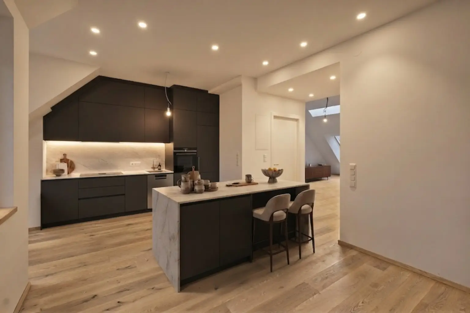 Visual Küche | EXKLUSIVE DG Maisonette ++ mit ZWEI TERRASSEN | Prima Service Immobilien