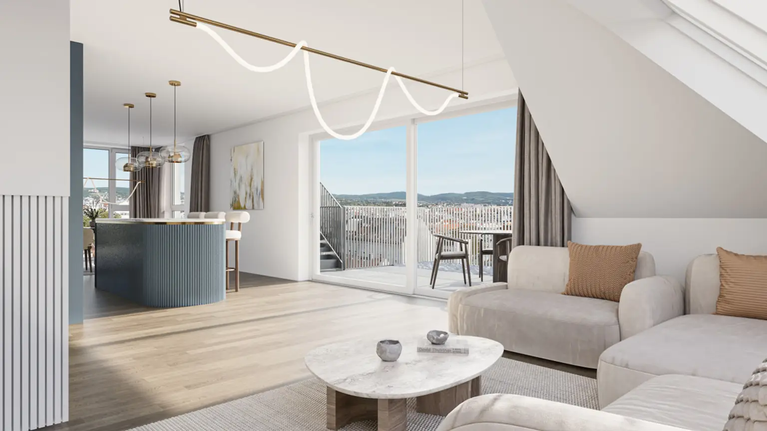 Exklusive 2 Zimmer Wohnung mit Dachterrasse - Sonne tanken: U6 Burggasse