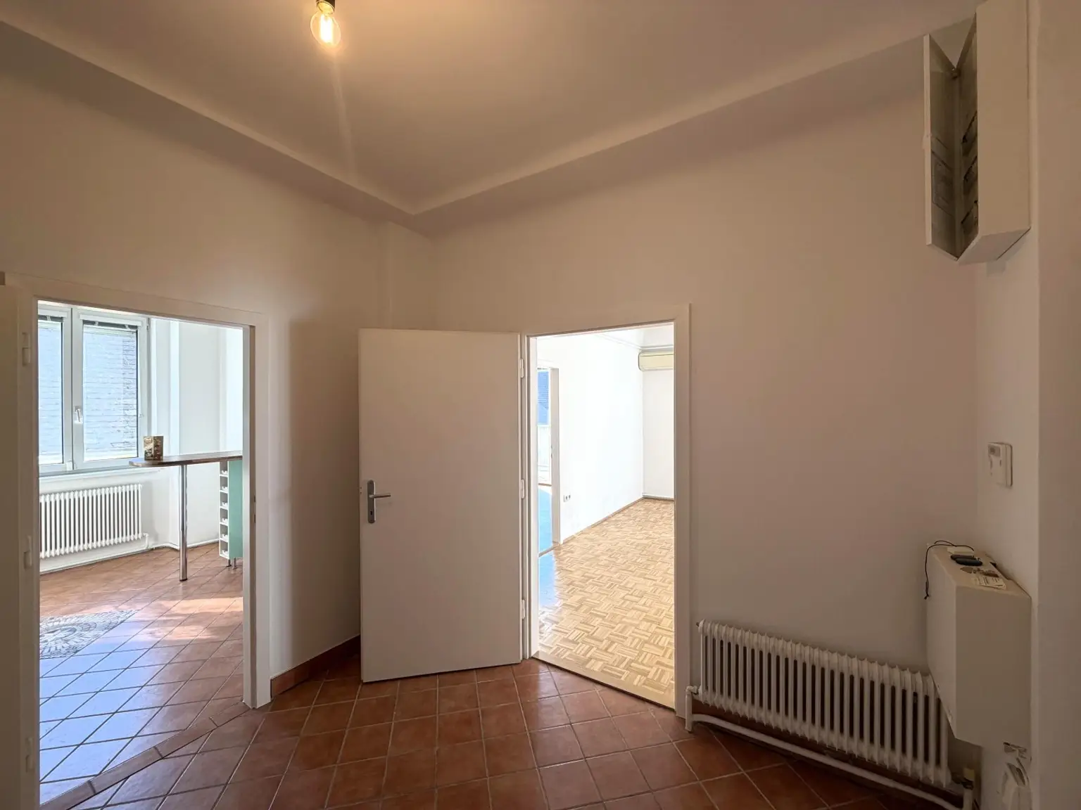 Wohnungseingang / Zugang Küche + Wohnzimmer