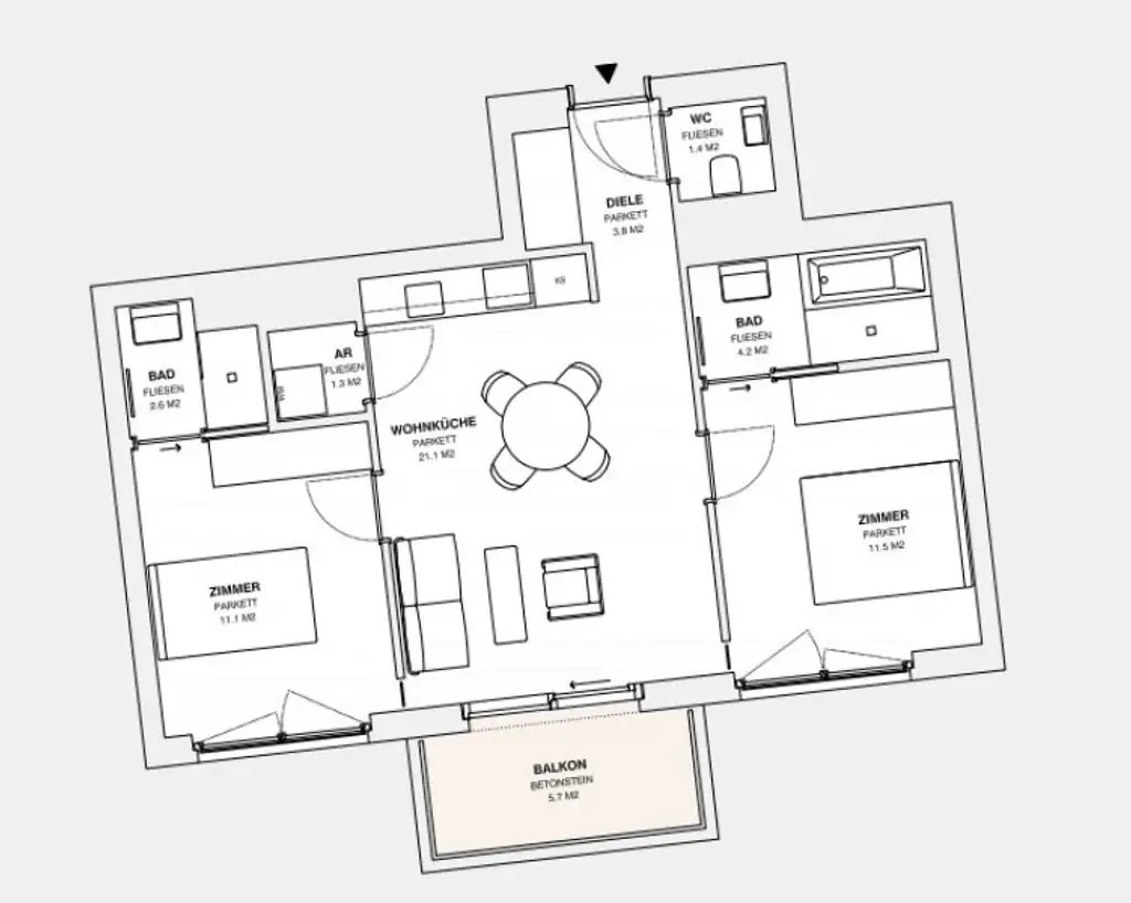 ++MOLLARD 50++ außergewöhnliche 3-Zimmer-Wohnung mitten im Herzen der Stadt (1/24)
