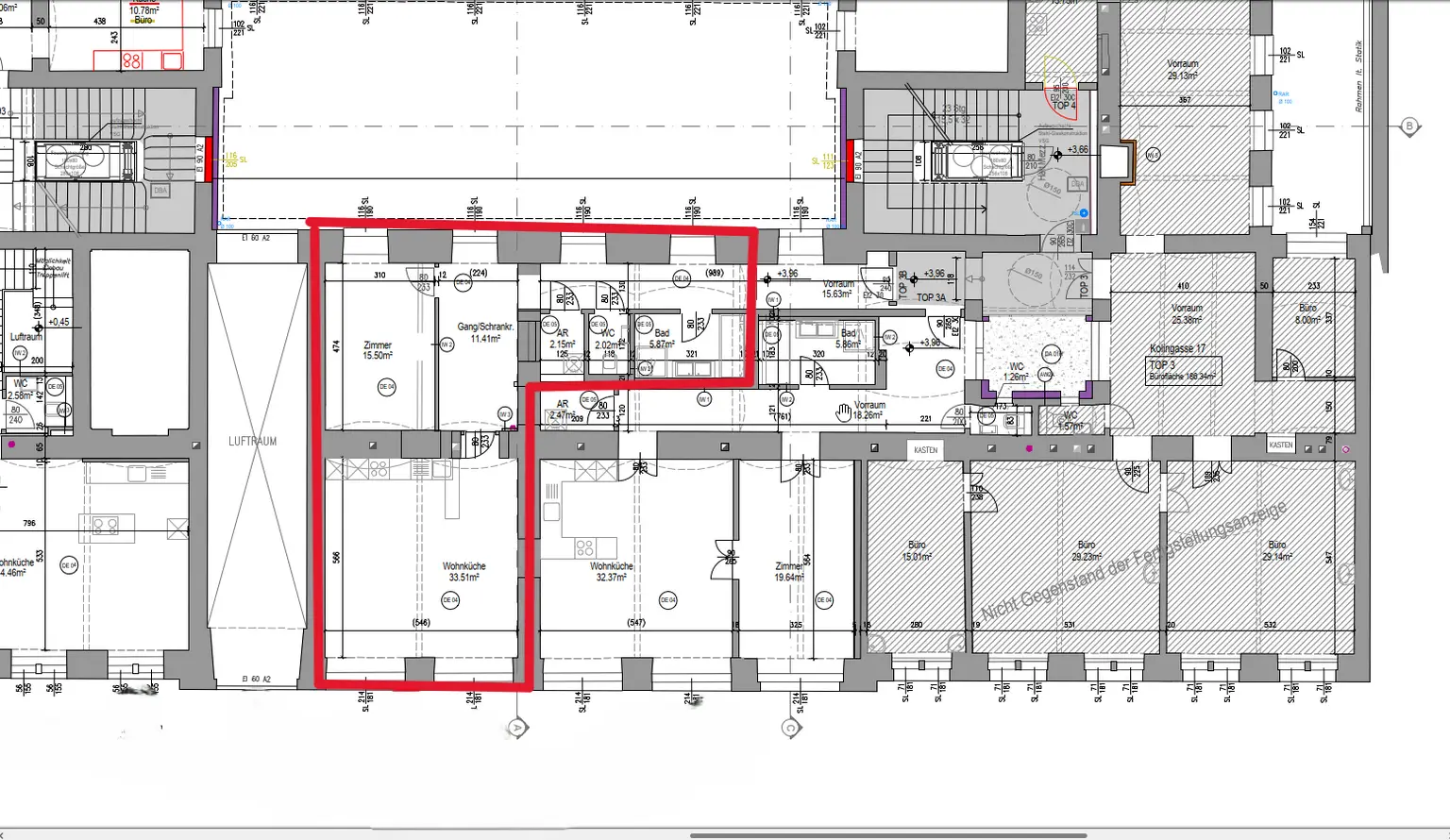 09. Eigentumswohnung 1090 Wien - Grundriss