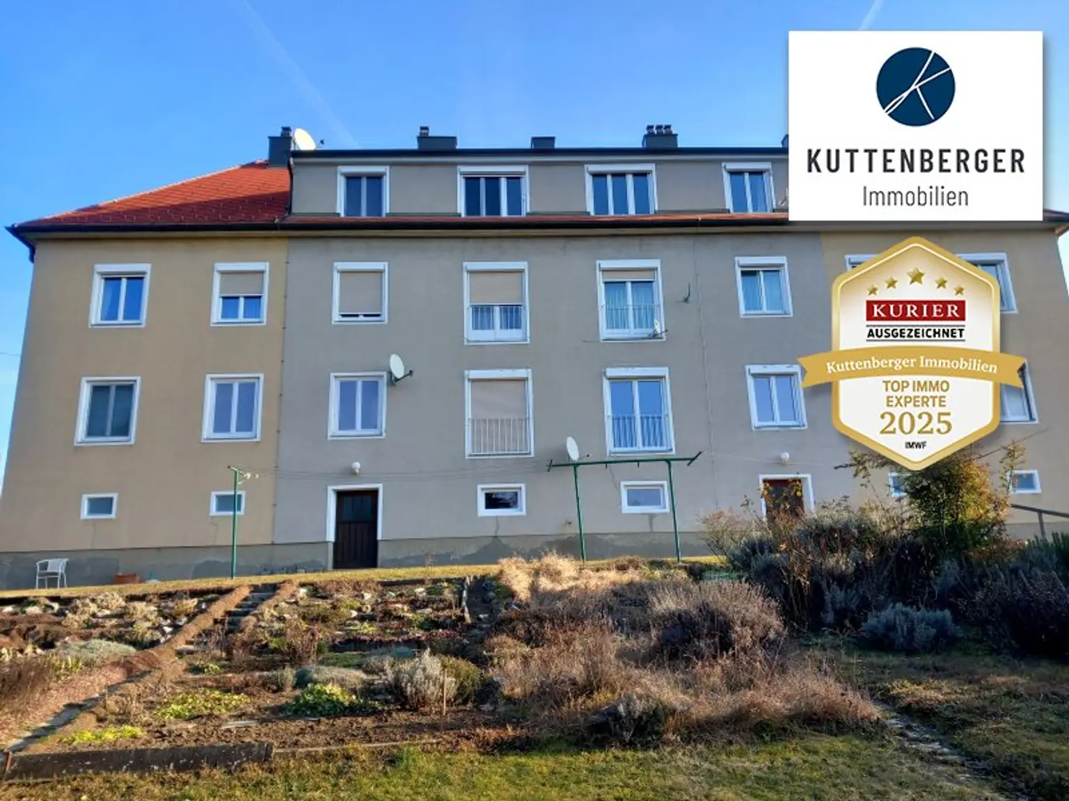 Hollabrunn-Stadt: Traumhafte 3-Zimmer-Wohnung mit Garten nahe Wald