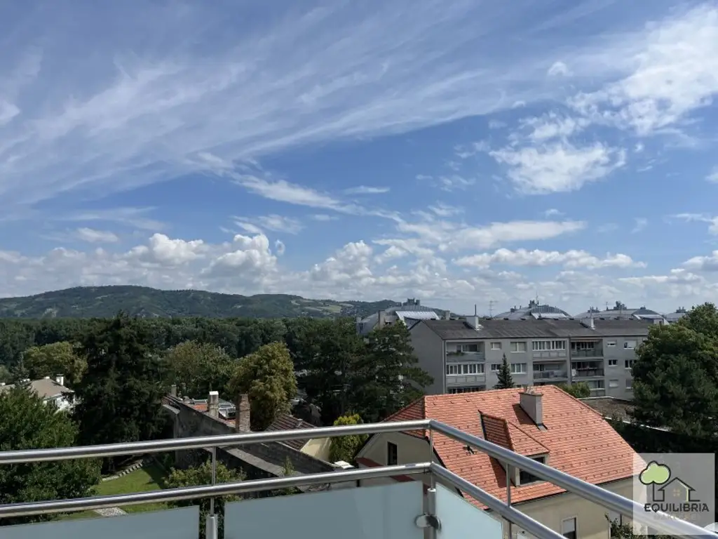 Traumhafte DG-Wohnung im Zentrum von Klosterneuburg -  57m2 große  Dachterrasse - Gekühlt  - Garage - Gartennutzung!