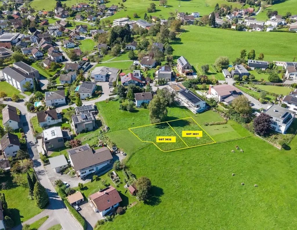Bauprojekt mit Aussicht - Grundstücke in Toplage