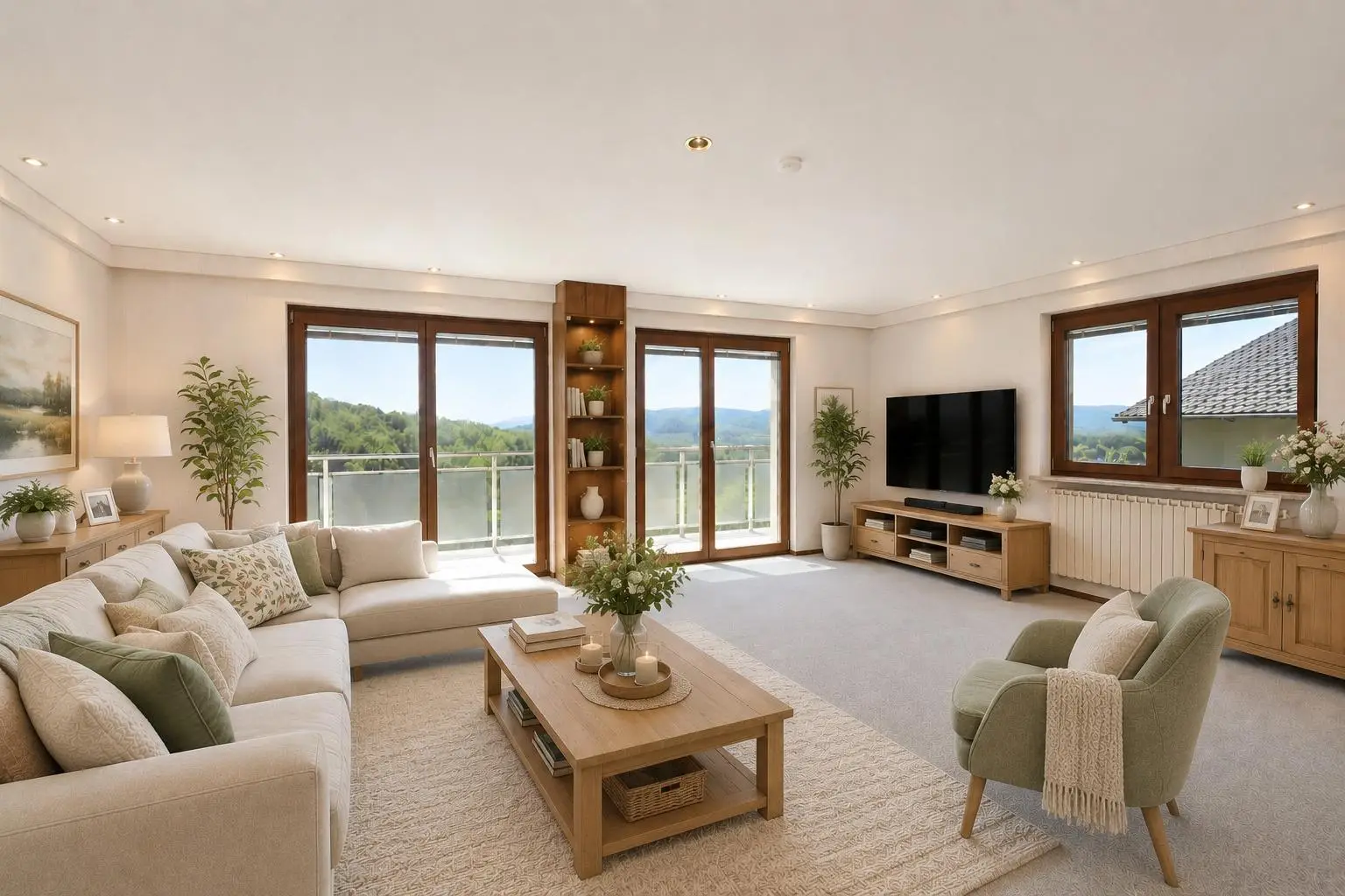 Wohnzimmer (virtuell eingerichtet)