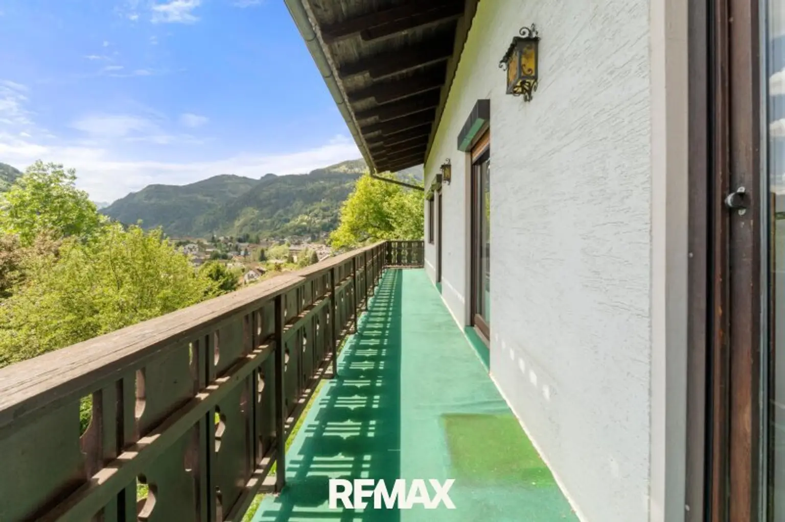 Schöne Aussicht vom Balkon