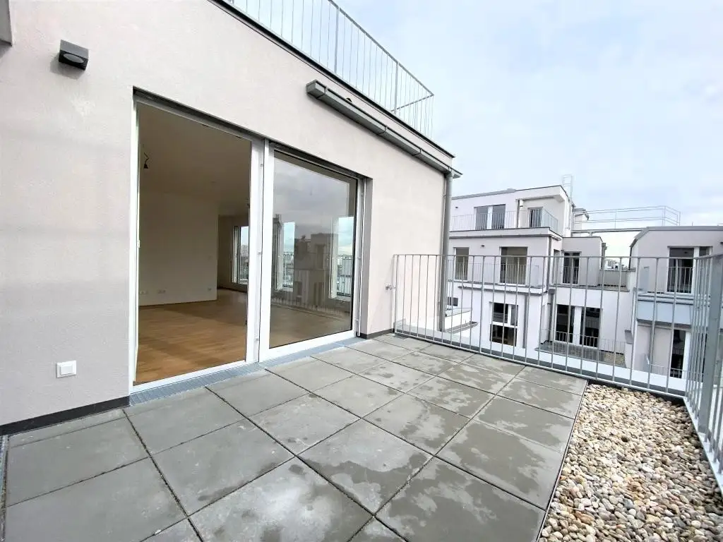 16m² Terrassenfläche!!! DG-Neubauwohnung in der Koloniestraße!!!