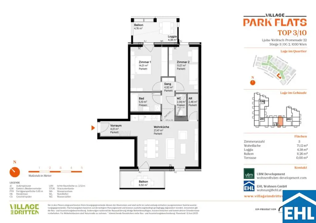 Parknähe und Urbanität – Ihr Anlageobjekt bei den PARK FLATS
