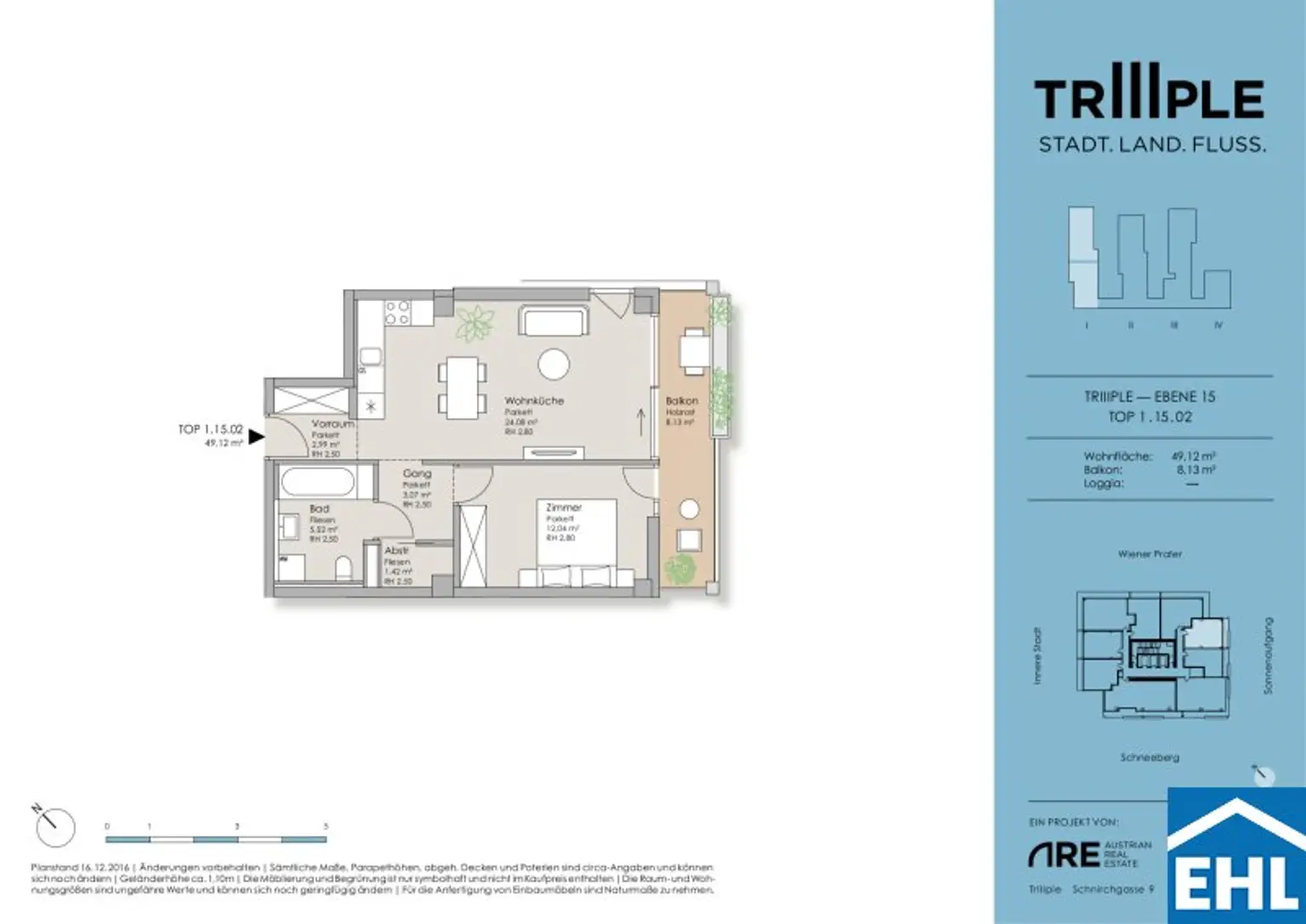 Vollmöblierte 2 Zimmerwohnung mit herrlichem Ausblick über Wien!