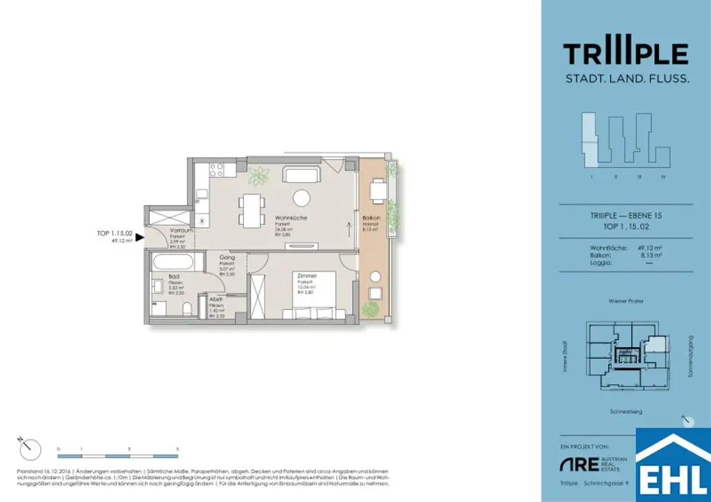 Vollmöblierte 2 Zimmerwohnung mit herrlichem Ausblick über Wien!