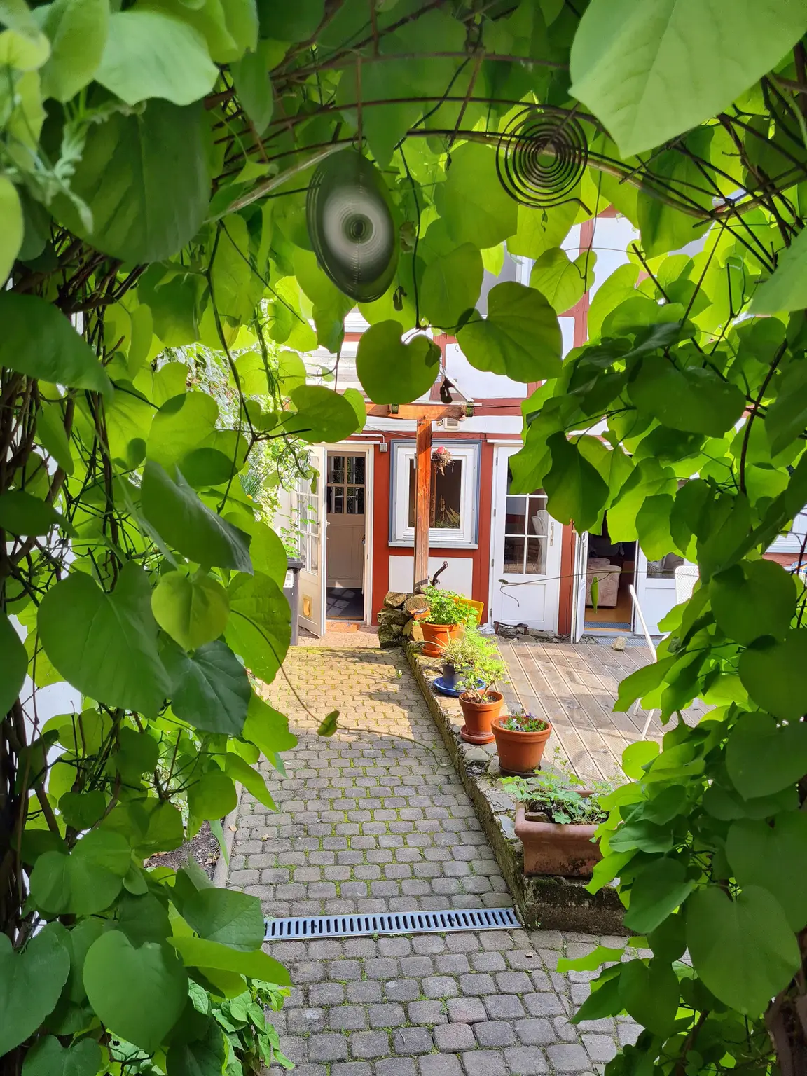 Blick auf den Hof