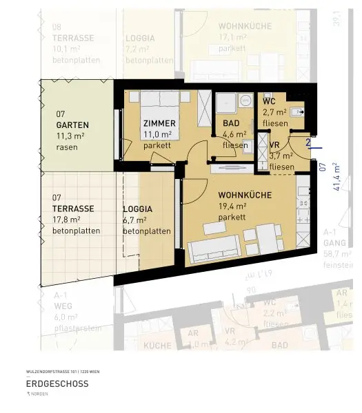PROVISIONSFREI - Aspern Flats 101 - Ihr Traum vom Eigenheim im Grünen