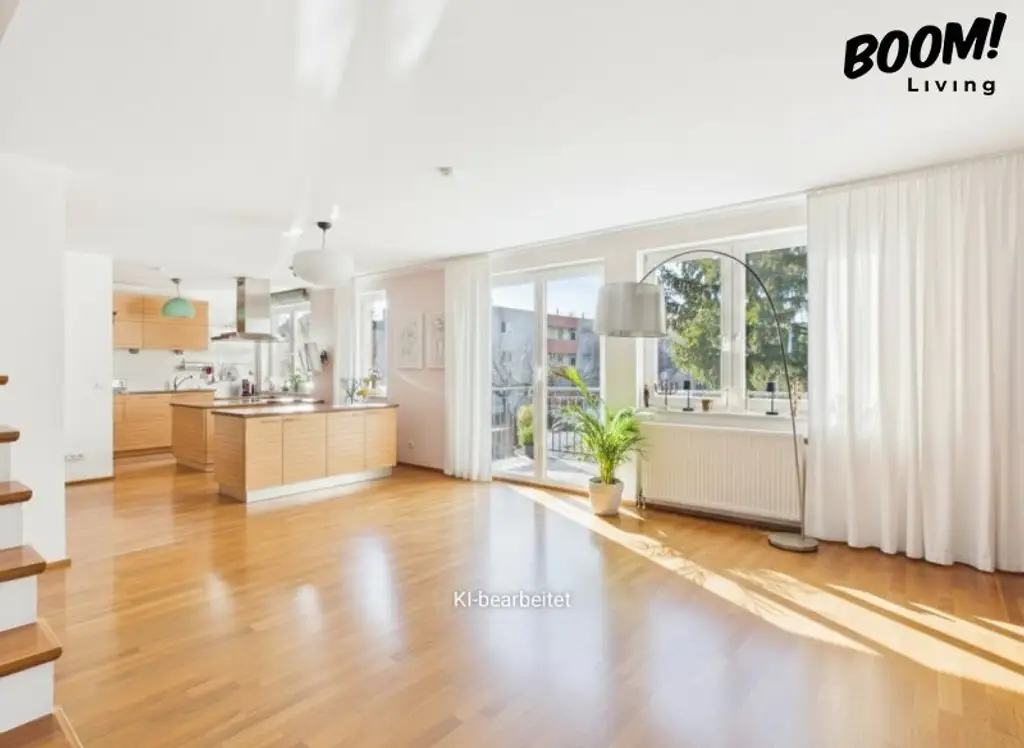 Traumhafte 3,5-Zimmer-Dachgeschosswohnung mit Balkon und Terrasse in 1230 Wien!