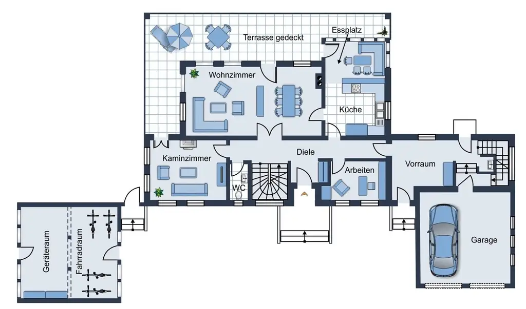 Großzügige Villa mit beeindruckendem Grundstück und Pool