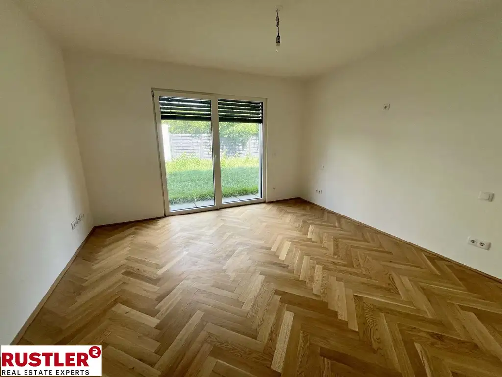 Erstbezug! Hochwertige 2-Zimmer Gartenwohnung in ruhiger Lage - zu verkaufen