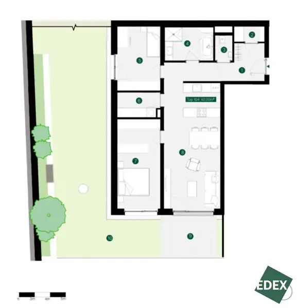 Schöne 3-Zimmer-Gartenwohnung in Klosterneuburg