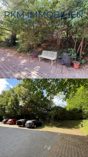 Innenhof und Parkplatz