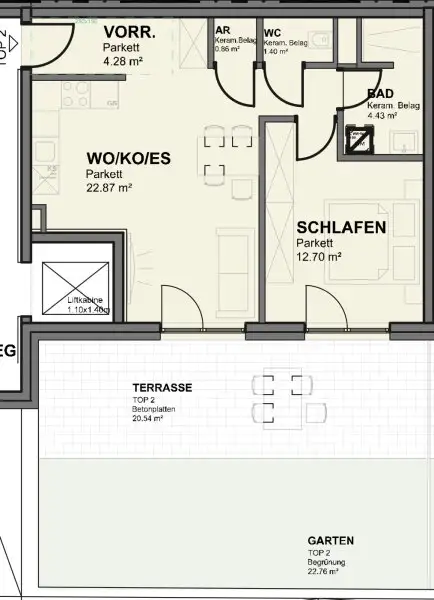 *Goldener Hirsch – Stilvolle 2-Zimmer-Wohnung mit Terrasse & Garten in der Ziedlergasse, 23. Bezirk*
