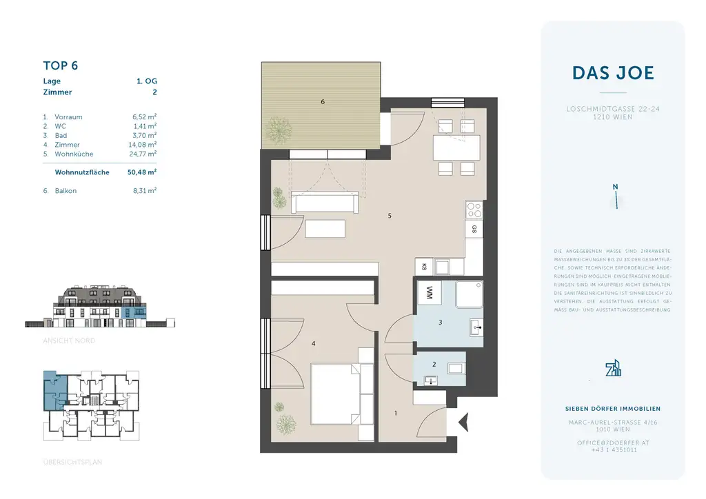 Helles, suburbanes Cityapartment mit Balkon | 2 Zimmer | Provisionsfrei