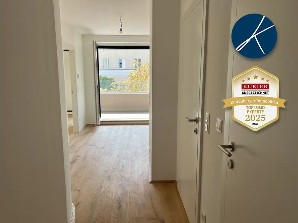 *Superprojekt: ''Über den Baumwipfeln" Top 44 Erstklassige 2-Zimmer Loggia-Wohnung + TRAUMHAFTE SÜDAUSRICHTUNG mit Blick auf die Kastanienbäume