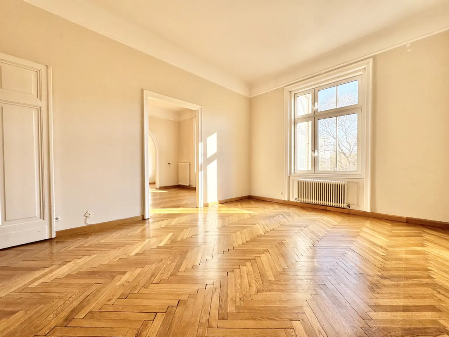 TOPLAGE NÄHE THERESIANUM | EXKLUSIVE, HELLE 5-ZIMMER | ALTBAU MIT GARTENSEITIGEM BALKON | U-BAHN-NÄHE