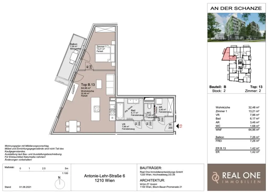 PROVISIONSFREI - THE WATERFRONT CURIOSITY - ABSOLUTE SELTENHEIT – EIGENGRUND BEI DER ALTEN DONAU!