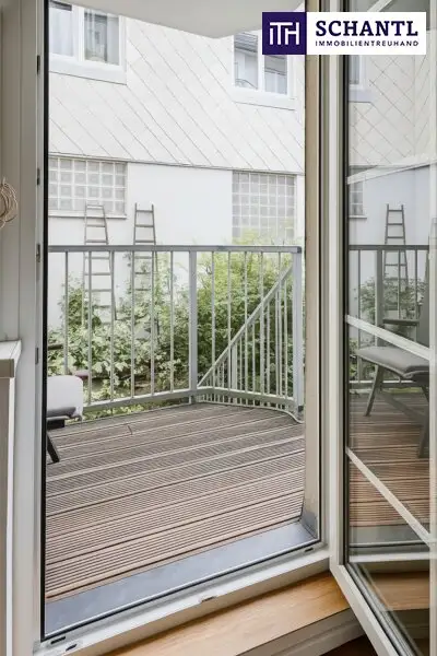 Stark reduziert! Charmante 3-Zimmer-Wohnung mit Urlaubsfeeling – eigener Garten & zwei Balkone in Währinger Toplage