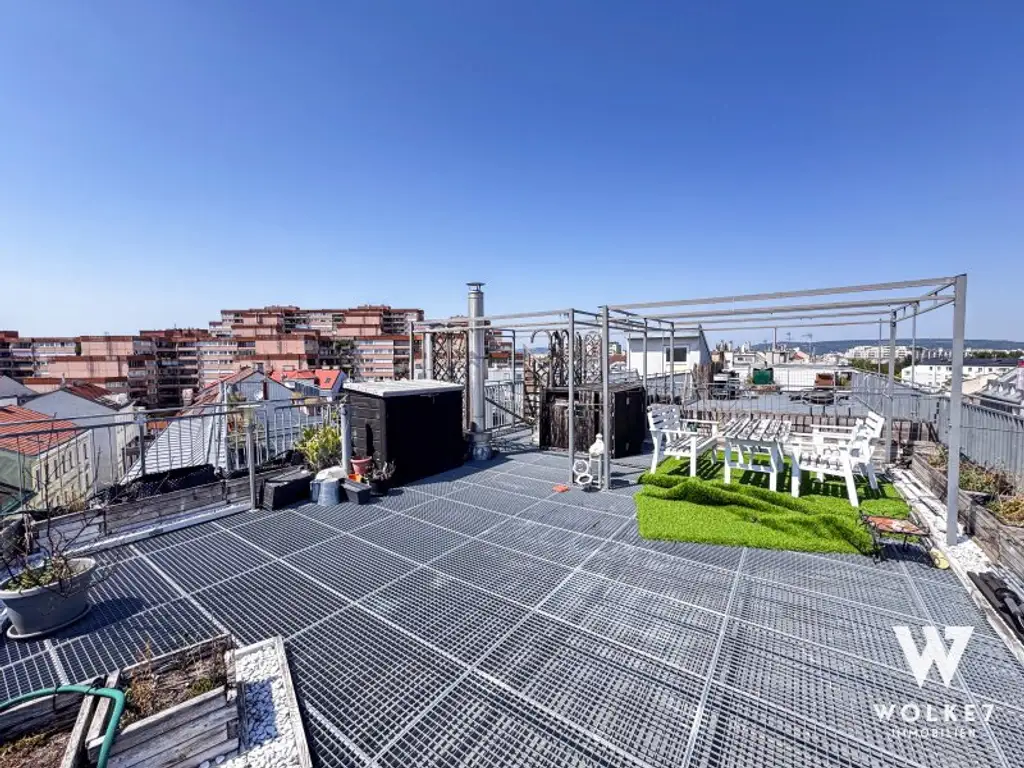 Dachterrassenwohnung mit 360° Panorama | 63m² Dachterasse | Am Spitz