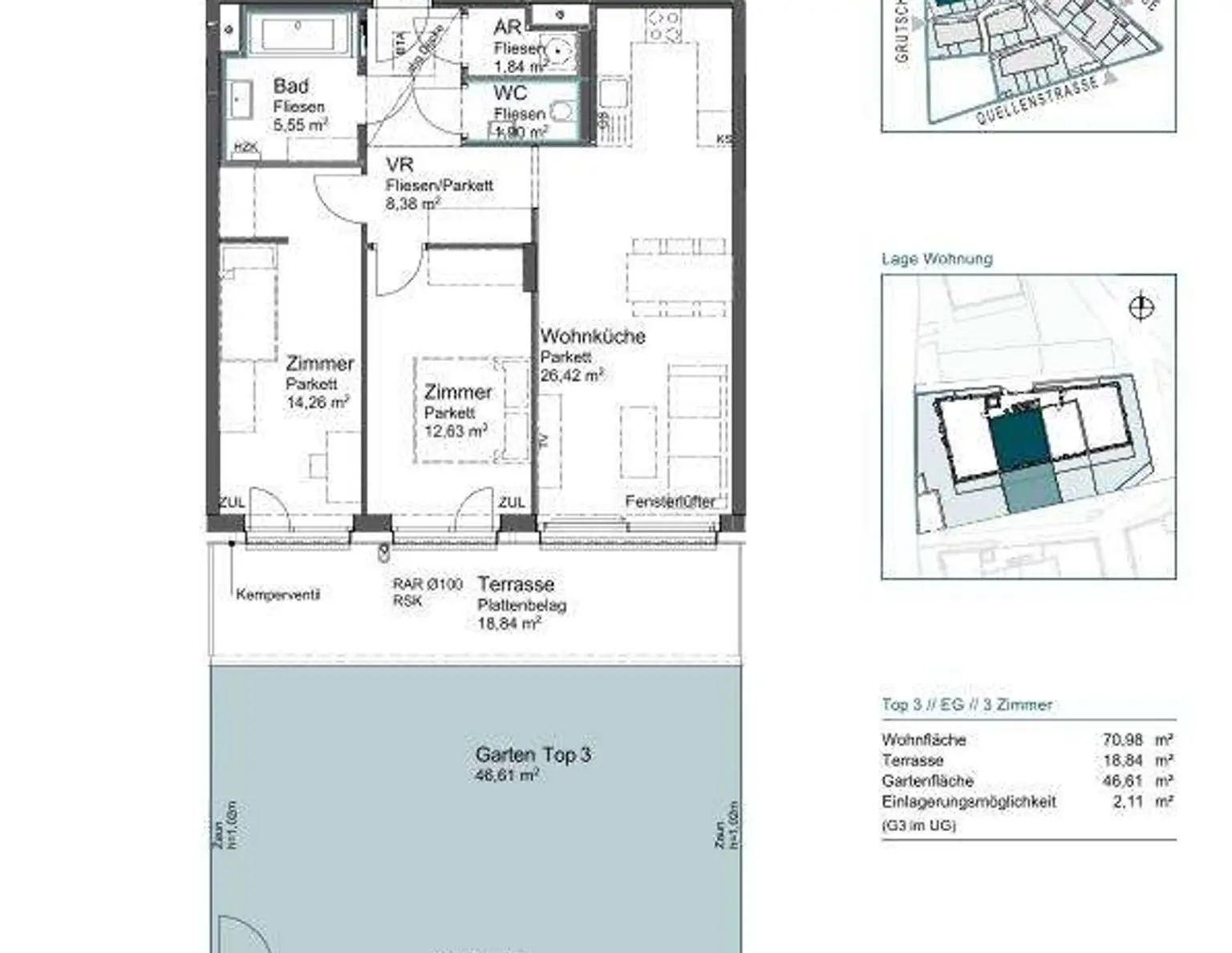 AM FLIEGENSPITZ - 3 Zimmer mit Garten | Umweltgerechte Baustoffe - Saubere Energie | Provisionsfrei!