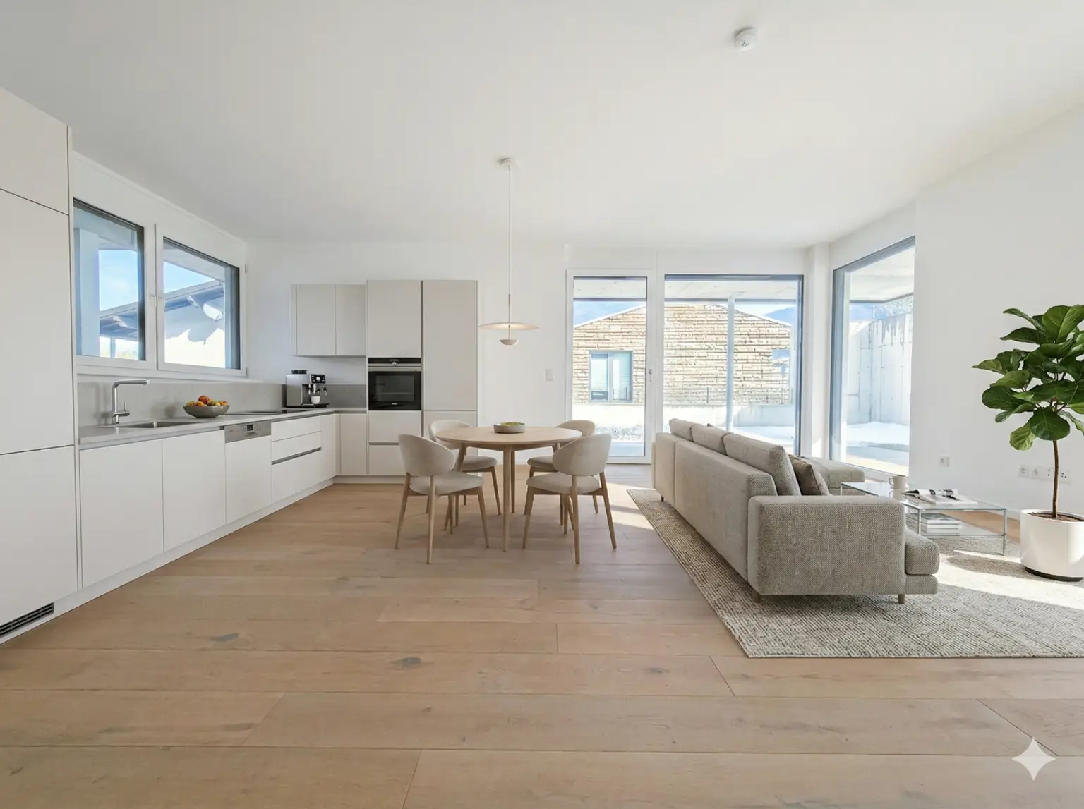 Wohnküche  Visualisierung Variante 2