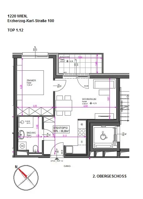 Naturnah & stilvoll – 2-Zimmer-Balkonwohnung mit Parkblick nahe der Donau!
ERSTBEZUG!