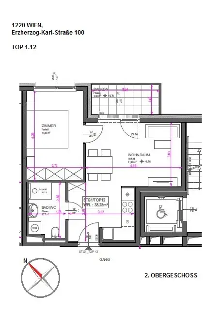 Naturnah & stilvoll – 2-Zimmer-Balkonwohnung mit Parkblick nahe der Donau!
ERSTBEZUG!