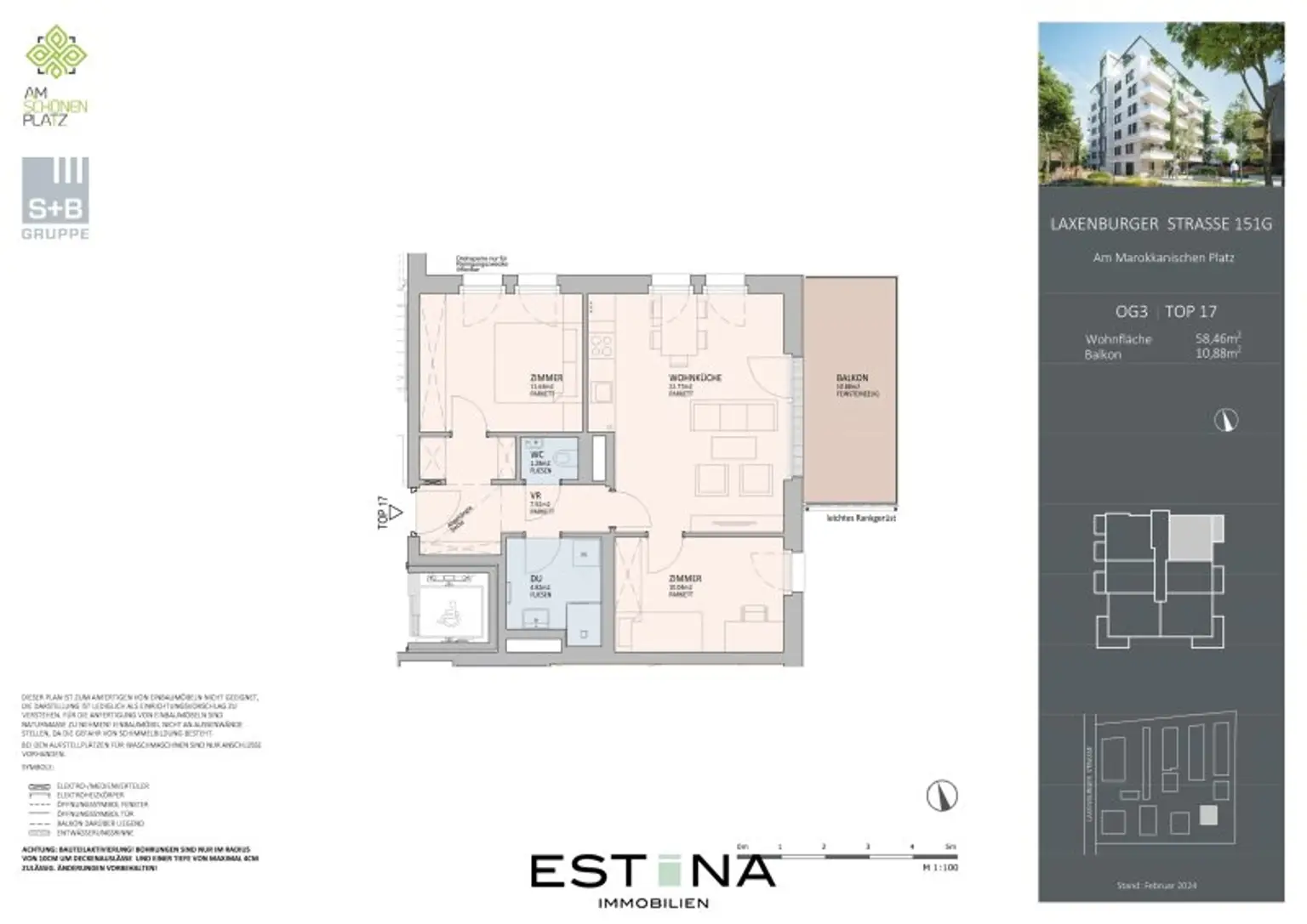 Provisionsfrei - Perfekt geschnittene Familienwohnung mit Balkon - Nähe Erholungsgebiet Wienerberg