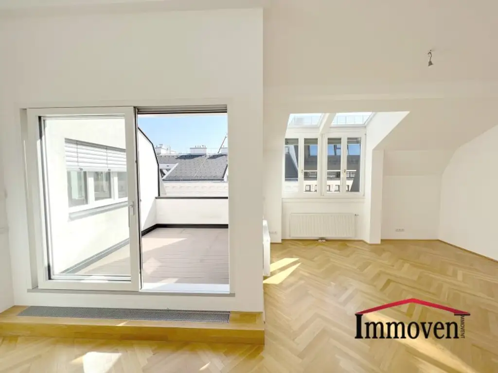 Im Herzen des 1. Wiener Gemeindebezirks - 3-Zimmer-Dachgeschosswohnung mit Klimaanlage und Terrasse!